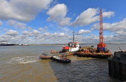 The Thames at Gravesend Wallpaper