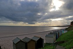 Budleigh Salterton rain Wallpaper