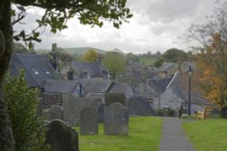 Hartington from the Churchyard, Derbyshire Wallpaper