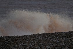 Budleigh beach gets wetter Wallpaper