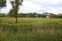 Budleigh's Cricket field Wallpaper