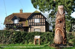 Wellingtonia Tree Sculpture &,Ridge Lodge, Yate, Gloucestershire 2019 Wallpaper