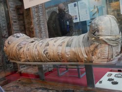 Mummy from latter period of ancient Egypt, in the British Museum
