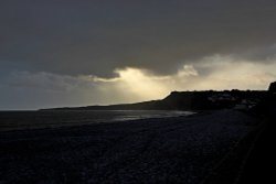 Stormy at Budleigh Salterton Wallpaper