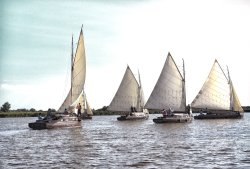 Norfolk Broads. Sailing Yachts. 2 Wallpaper