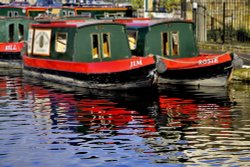 Canal Boats, Skipton Wallpaper
