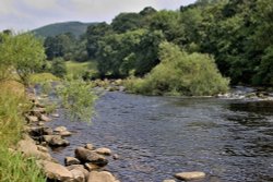 River Wharfe, Bolton Abbey Wallpaper