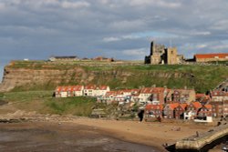 Beach and Cliffs, Whitby Wallpaper