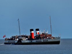 Paddle Steamer Waverley off Clacton-on-Sea Wallpaper