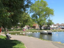 Place Mill at Christchurch Town Quay Wallpaper
