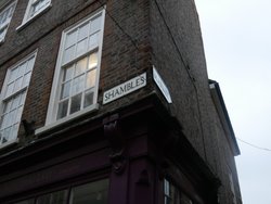 The Shambles street sign