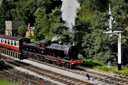 Steam Locomotive leaving Goathland Wallpaper