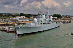 Warship at Portsmouth