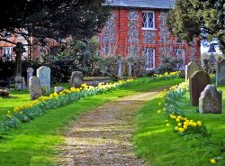 Village Churchyard Wallpaper