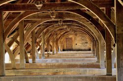 Ancient Roof Trusses, Bolsover Castle Wallpaper