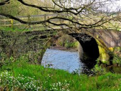 Bridge over River Dearne, Cudworth Wallpaper