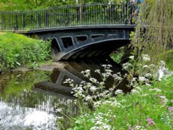 Bridge at Yorkshire Sculpture Park Wallpaper