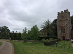 Edgcote. St James Church & Edgcote House Wallpaper