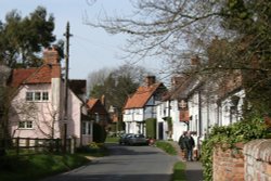 The Fleur de Lys pub in Main Road, East Hagbourne Wallpaper