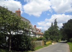 Period cottages in Little Wittenham Wallpaper