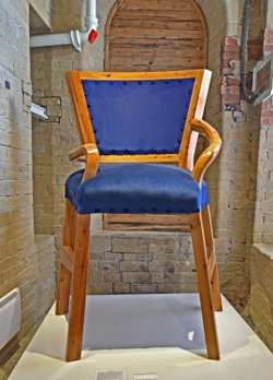 David Hockney's Chair at Salts Mill exhibition