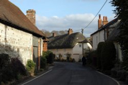 A village street in Aldbourne Wallpaper