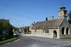 The village hall at Buscot Wallpaper