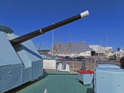 HMS Cavalier at Chatham Historic Dockyard Wallpaper