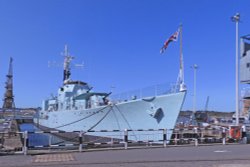 HMS Cavalier at Chatham Historic Dockyard Wallpaper