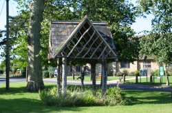 The ancient village pump at Shrivenham Wallpaper