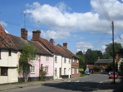 Period cottages in Sutton Courtenay Wallpaper