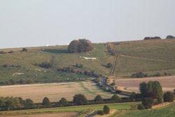 The Broad Hinton White Horse Wallpaper