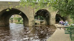 Wetherby by the river Wharfe. Wallpaper