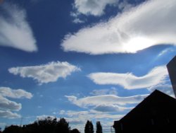clouds above eastcote village Wallpaper