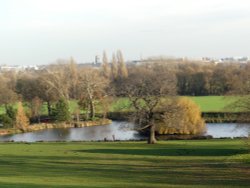 View of Doncaster from Cusworth park Wallpaper