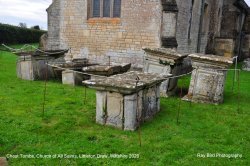 Chest Tombs, Church of All Saints, Littleton Drew, Wiltshire 2020 Wallpaper