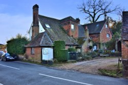 The Old Priest's Cottage on The Street in Betchworth Wallpaper