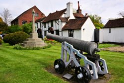 The Chobham Cannon, at the Northern End of the High Street