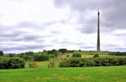 Emley Moor Mast viewed from the 3 Acres Inn Wallpaper