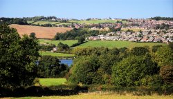 Worsborough Reservoir and Ward Green View Wallpaper