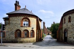 Bishopsgate Lodge & Horsley Court, the Current Entrance to Horsley Towers Wallpaper