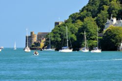 Dartmouth Castle View From Up River Wallpaper