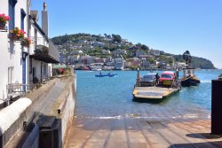 The Lower Dart Ferry Arriving at Dartmouth Wallpaper
