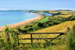 Slapton Sands and the Ley at Torcross Wallpaper