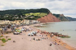 Pilot Gig Rowing at Sidmouth, Devon Wallpaper