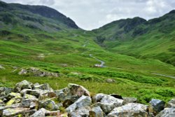 Hardknott Pass View in the Lake District Wallpaper