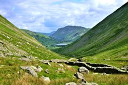 Kirkstone Pass View to Brothers Water in the Eastern Lake District Wallpaper