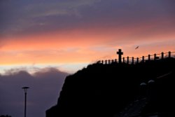 Dying embers at Budleigh Salterton