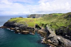 Barras Head & the North Cornwall Coast Viewed from Tintagel Castle