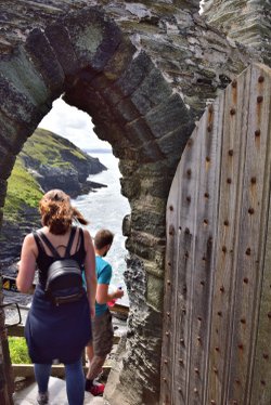 The Arched Doorway at Tintagel Castle